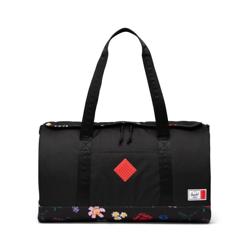 5010438 Herschel Heritage™ Duffle – in Schwarz mit Fallenden Blüten