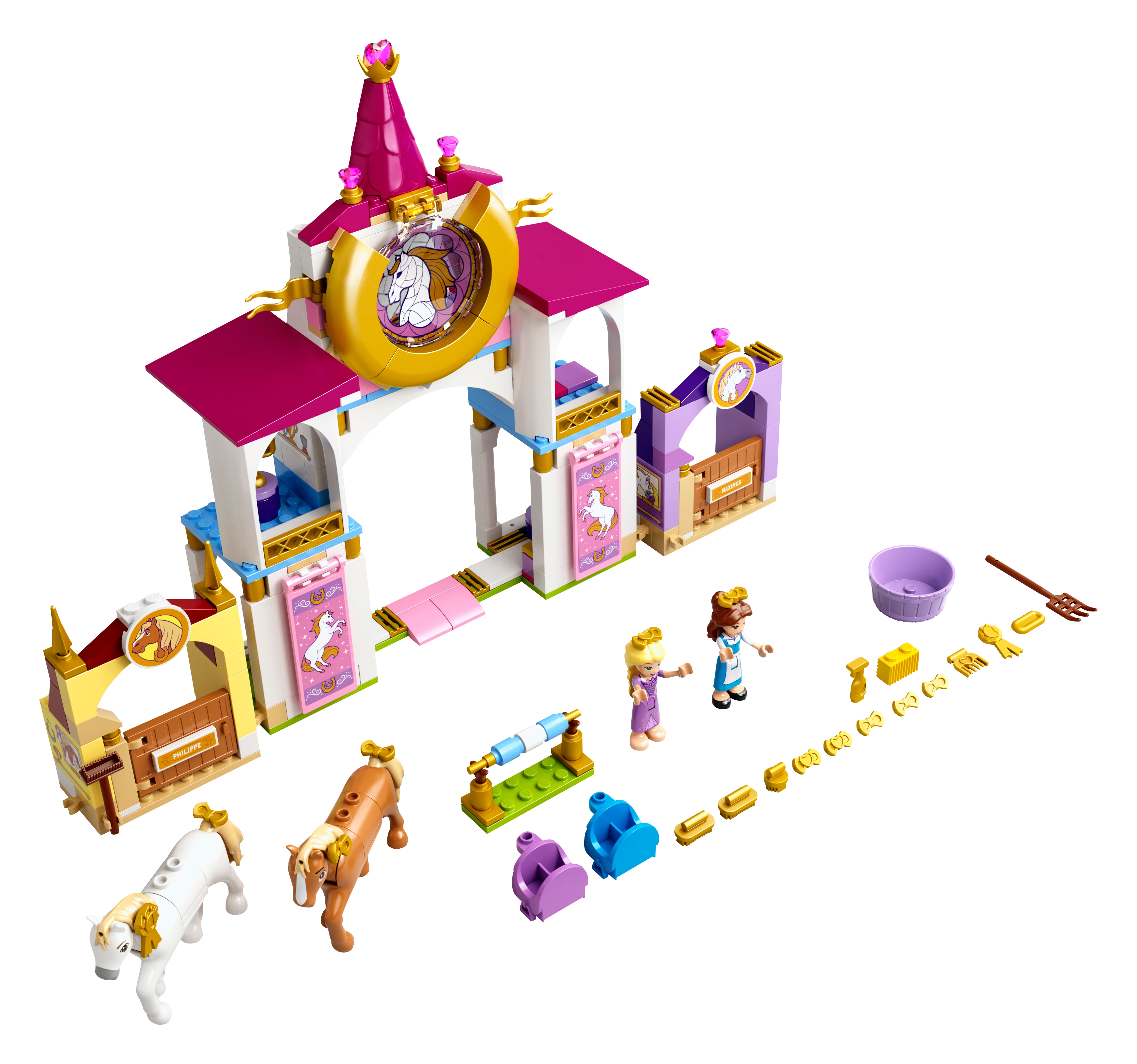 43195-1: Belles und Rapunzels königliche | Ställe APP Shopping-Assistent | Brickbank