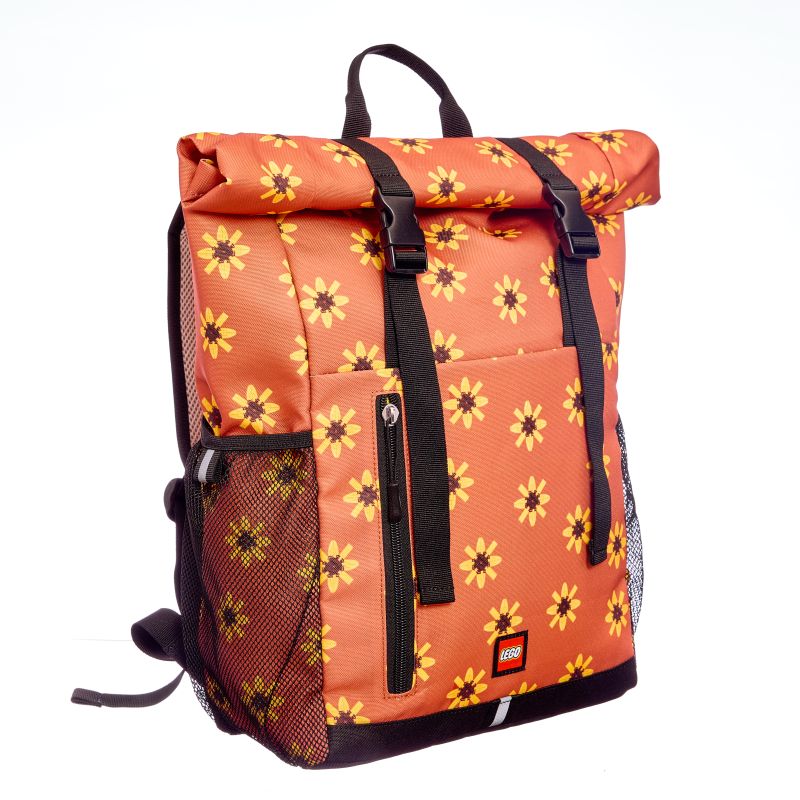 5010889 Rucksack mit Rollverschluss und Aufdruck – Sonnenblume